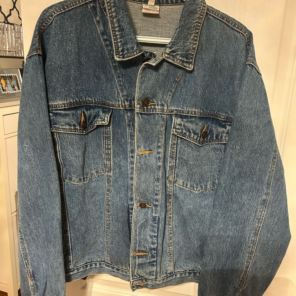 90's Vintage Womens Classic Blue Denim Jacket